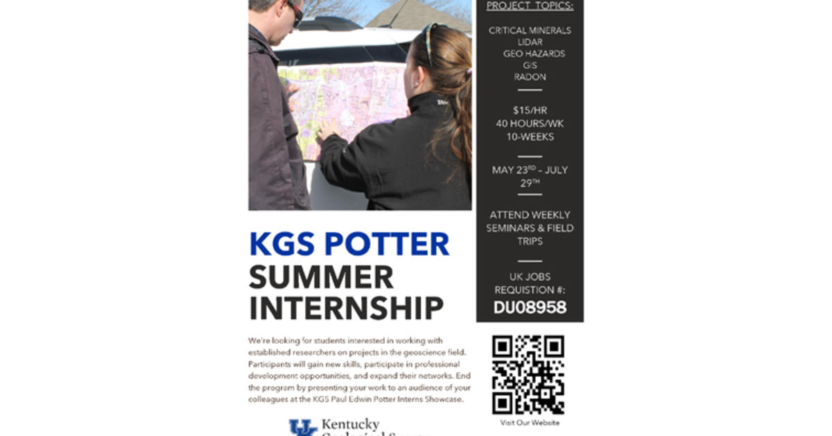 New Geology Internships Available Summer 2022, Applications Open Until
